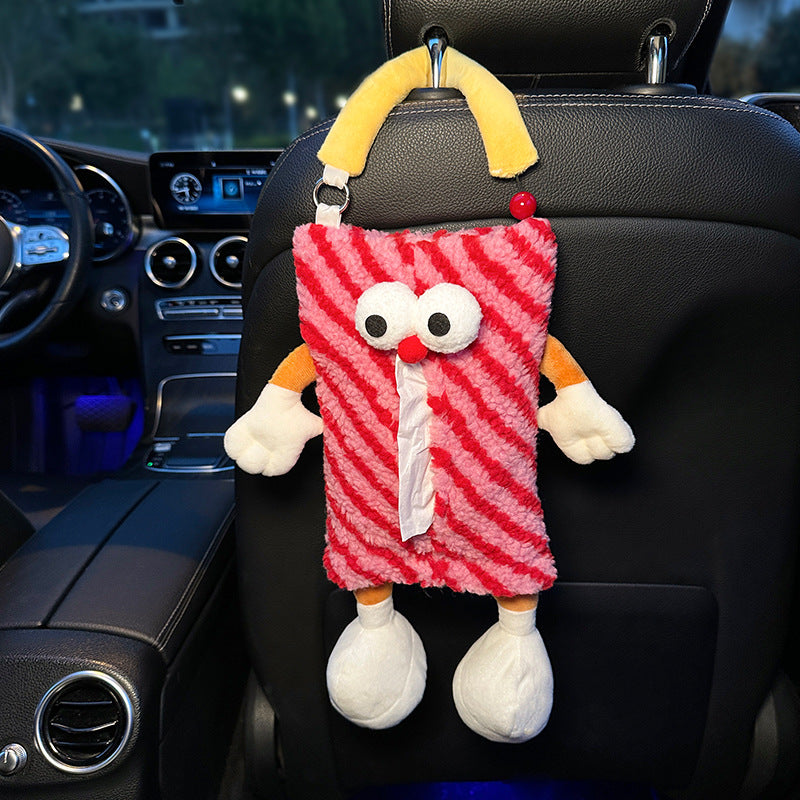 Cartoon Monster Hanging Car Tissue Box