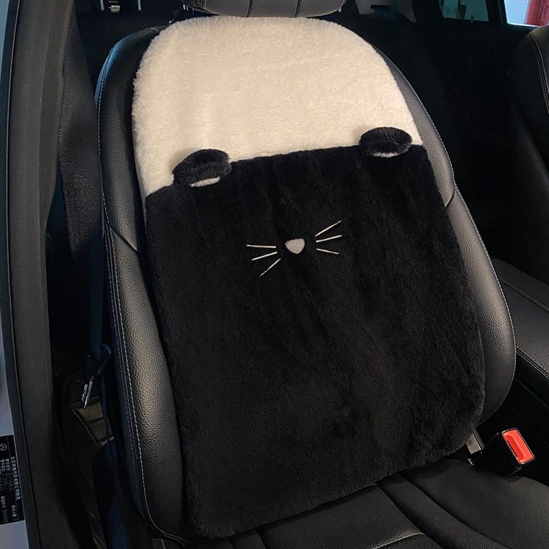 Cute Plush Cat Paw Car Seat Cushion
