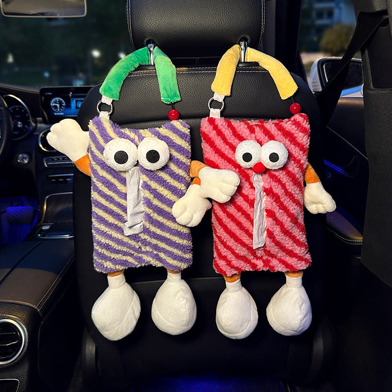 Cartoon Monster Hanging Car Tissue Box