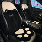 Cute Plush Cat Paw Car Seat Cushion