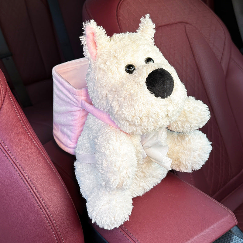 Cute West Highlands Car Storage Bucket