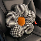 Houndstooth Car Seat Backrest Pillow For Summer