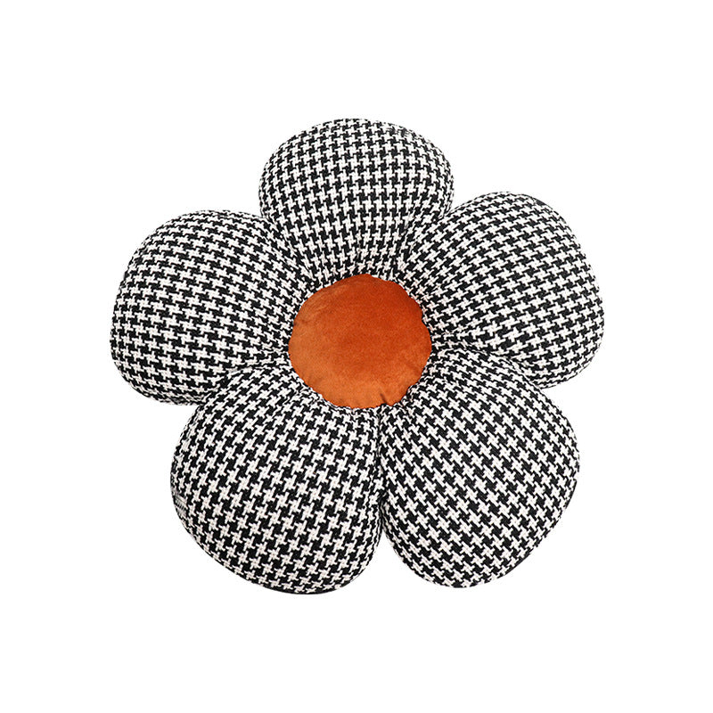 Houndstooth Car Seat Backrest Pillow For Summer