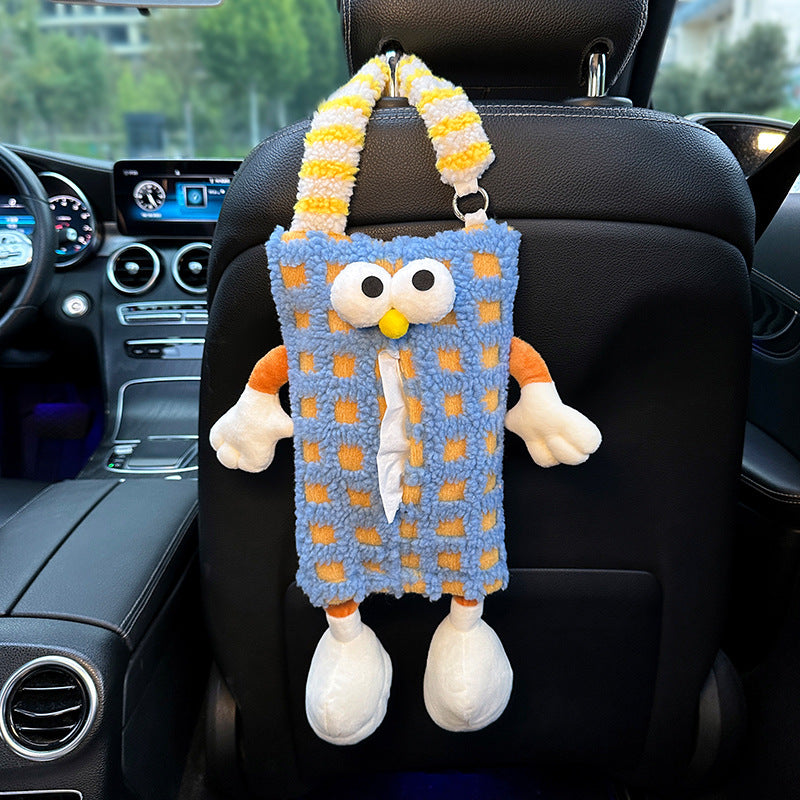 Cartoon Monster Hanging Car Tissue Box