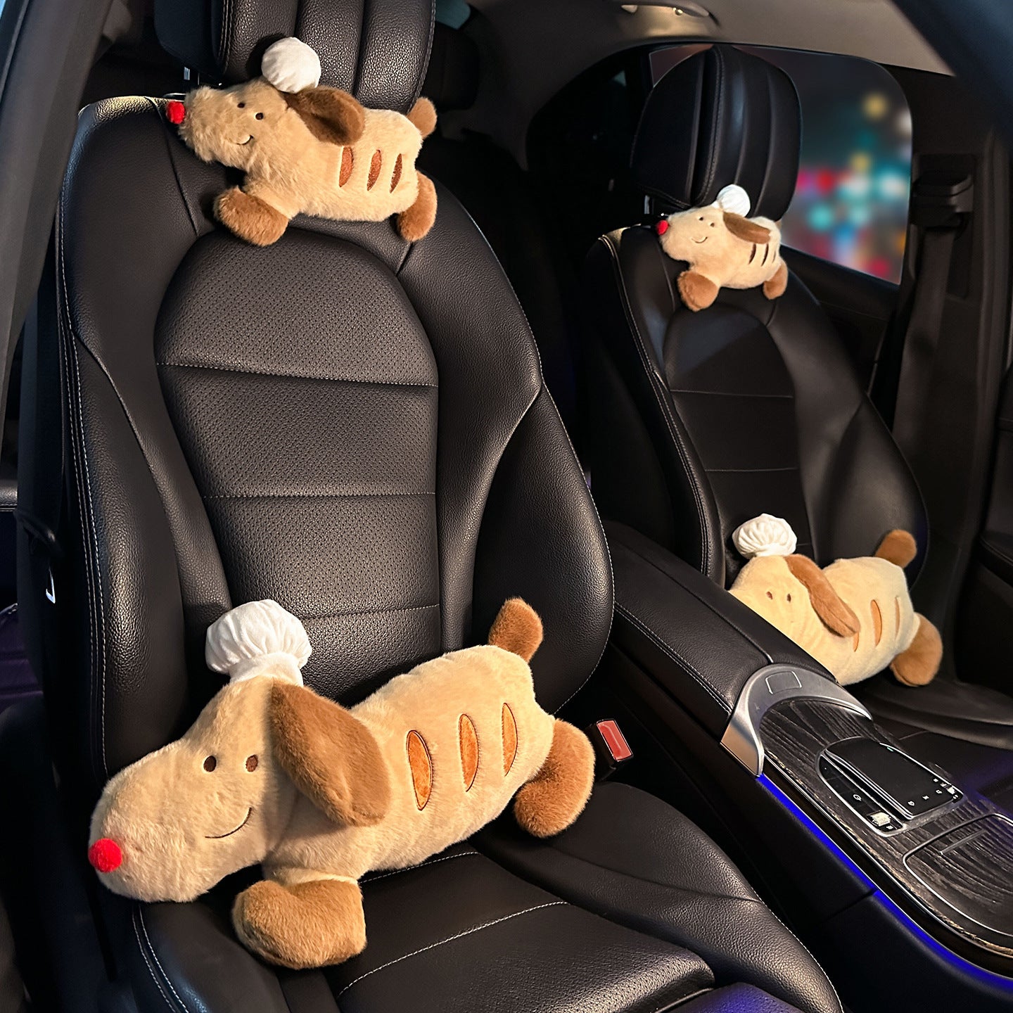 Dog Headrest Car Headrest Neck Pillow Car Interior Pillow