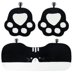 Cute Plush Cat Paw Car Seat Cushion